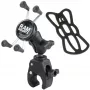 RAM® X-Grip® Universal Phone Mount with Tough-Claw™ Short Double Socket Arm and X-Grip® Universal Cell / iPhone Cradle