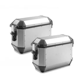 Set of Trekker Alaska side cases by Givi - ALUMINIO/ ALUMINIO