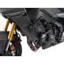 Engine protection bars with protection pad in black for Yamaha Tracer 9 / GT (2021)