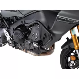 Engine protection bars with protection pad in black for Yamaha Tracer 9 / GT (2021)