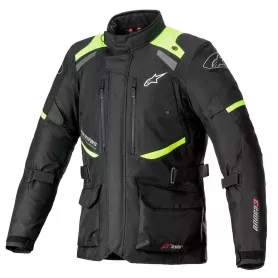 Jacket Alpinestars Andes V3 Drystar® Jacket - Black-Fluorine yellow