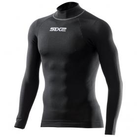 Sixs TS3 Carbon Underwear® Long Sleeve / High Neck TS3 Carbon Underwear® Undershirt - Black