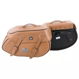 Buffalo saddlebag set for C-Bow of Hepco-Becker - Brown