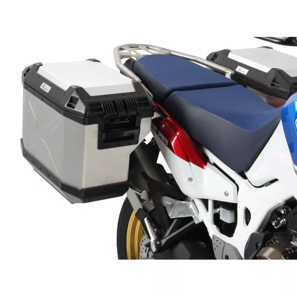 Xplorer Cutout pannier system for Honda CRF 1000L Africa Twin Adventure Sports (2018-2019) - Silver