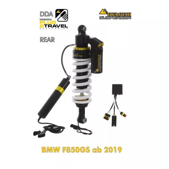 Rear shock absorber from Touratech Suspension for BMW F850GS from 2018 DDA / Plug & Travel