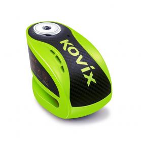 Motorcycle disc lock KOVIX with alarm KNX10 - Fluorescent yellow