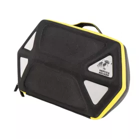 Royster motorcycle saddlebags for C-Bow support - Yellow