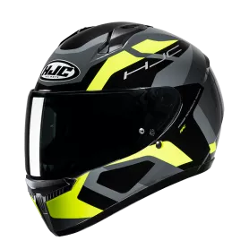 HJC C10 Tins Full Face Helmet - Black-Yellow