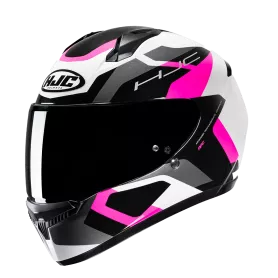 HJC C10 Tins Full Face Helmet - Black-Pink