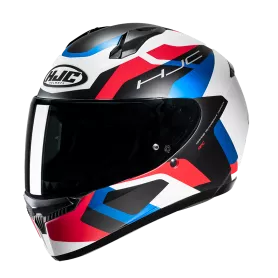 HJC C10 Tins Full Face Helmet - White-Blue