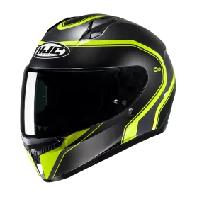 HJC C10 Elie Full-face Helmet - Black-Fluorine yellow