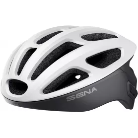 Sena R1 Cycling Helmet with Bluetooth Intercom - White