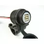 Enchufe USB doble para motocicleta 12-24V para manillar de 22 mm / 25 mm