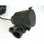 Motorcycle 12-24V dual USB plug for 22 mm / 25 mm handlebars