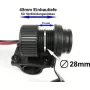 Motorcycle 12-24V dual USB plug for 22 mm / 25 mm handlebars