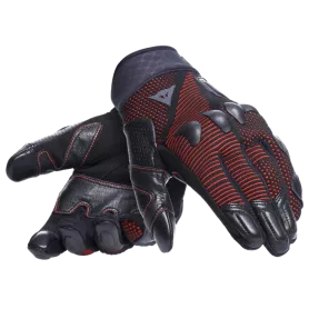 DAINESE Unruly Unruly Ergo-tek Gloves - Black-Red Fluor