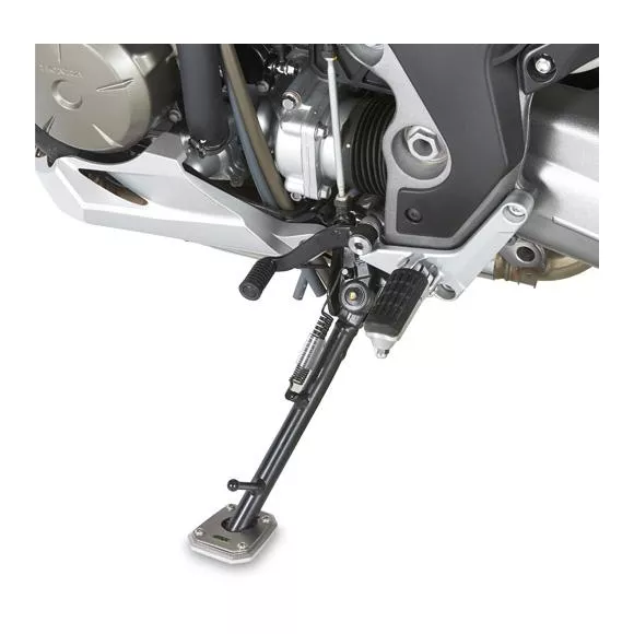 Extension of the side stand base for Tiumph Tiger 800 / 800 XC / 800 XR by Givi