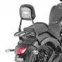 Specific black backrest with luggage rack for Vulcan S 650 (15-17) by Givi