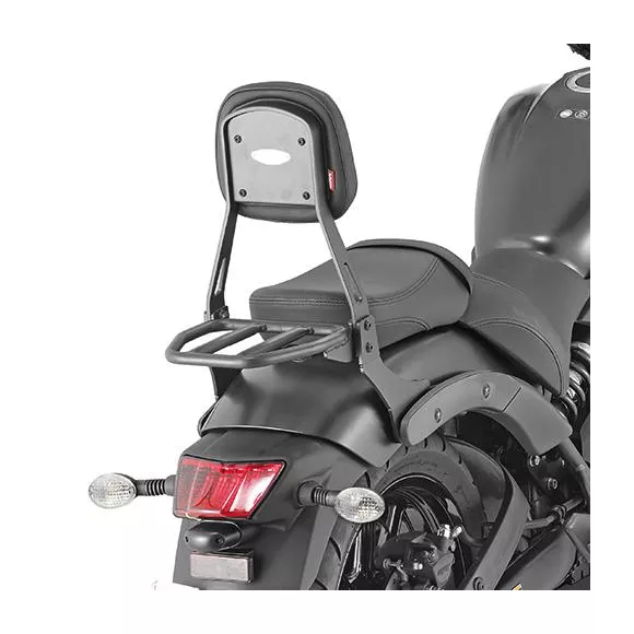 Specific black backrest with luggage rack for Vulcan S 650 (15-17) by Givi