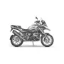 Optional Manifolds (Titanium) for BMW R 1200 GS 2013